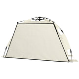 Outsunny Three-Man UPF15+ Beach Tent, with Extended Floor - Green