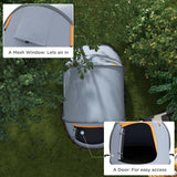 Outsunny Two-Man Pop-Up Dome Tent, with Accessories - Grey