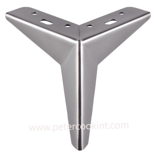 Corner Legs - Brushed Gun Metal Finish H130mm_L130mm