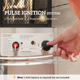 Outsunny 11Kw Adjustable Heat Gas Patio Heater