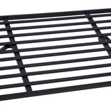 Outsunny Garden Metal Arch Bench Outdoor Patio Rose Trellis Arbour Pergola for Climbing Plant Antique Style 2-Seater Chair, Black