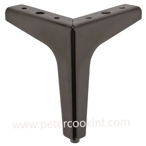 Corner Legs - Black Chrome Finish H155mm_L130mm