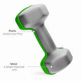 SPORTNOW Dumbbells Set with Storage Rack, 2 x 1kg, 2 x 2kg, 2 x 3kg, Grey