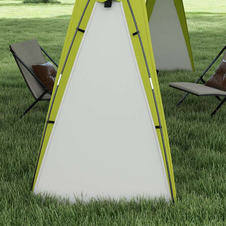 Outsunny 3.5 x 3.5M Camping Gazebo, Outdoor Event Shelter Dome Tent Garden Sun Shelter Patio Spire Arc Pavilion Camp Sun Shade, Green