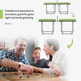 HOMCOM 6ft Table Tennis Table, Ping Pong Table with Net, Foldable and Portable Ping Pong Set for Indoor Outdoor Use, Easy Assemble, Midsize, Green