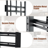 Mobile TV Stand with Camera Shelf and AV Shelves for 32-80 Inch Flat/Curved TVs