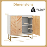 Modern Buffet Sideboard Cabinet Console Tablr with Storage-White