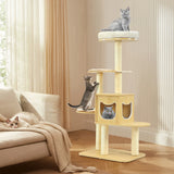 Multi-purpose Cat Tree with Plush Perch for Kittens and Cats