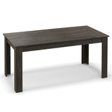 63 Inch Rectangular Modern Dining Kitchen Table-Gray