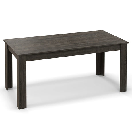 63 Inch Rectangular Modern Dining Kitchen Table-Gray