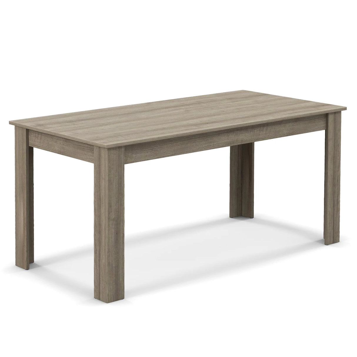 160 CM Modern Dining Table with Sturdy L-shaped Legs-Natural