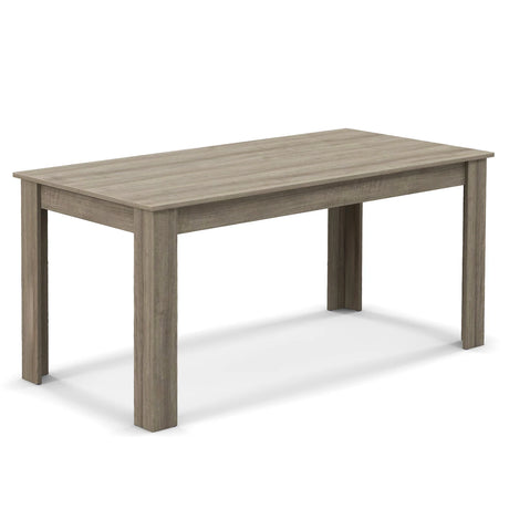 160 CM Modern Dining Table with Sturdy L-shaped Legs-Natural