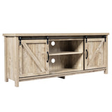 Wooden TV Stand for 65 Television with 2 Cabinets