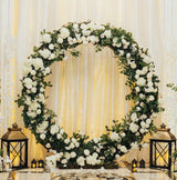 Wedding Moongate - Gold & 2 x Weeping Willow Tree 180cm Warm White