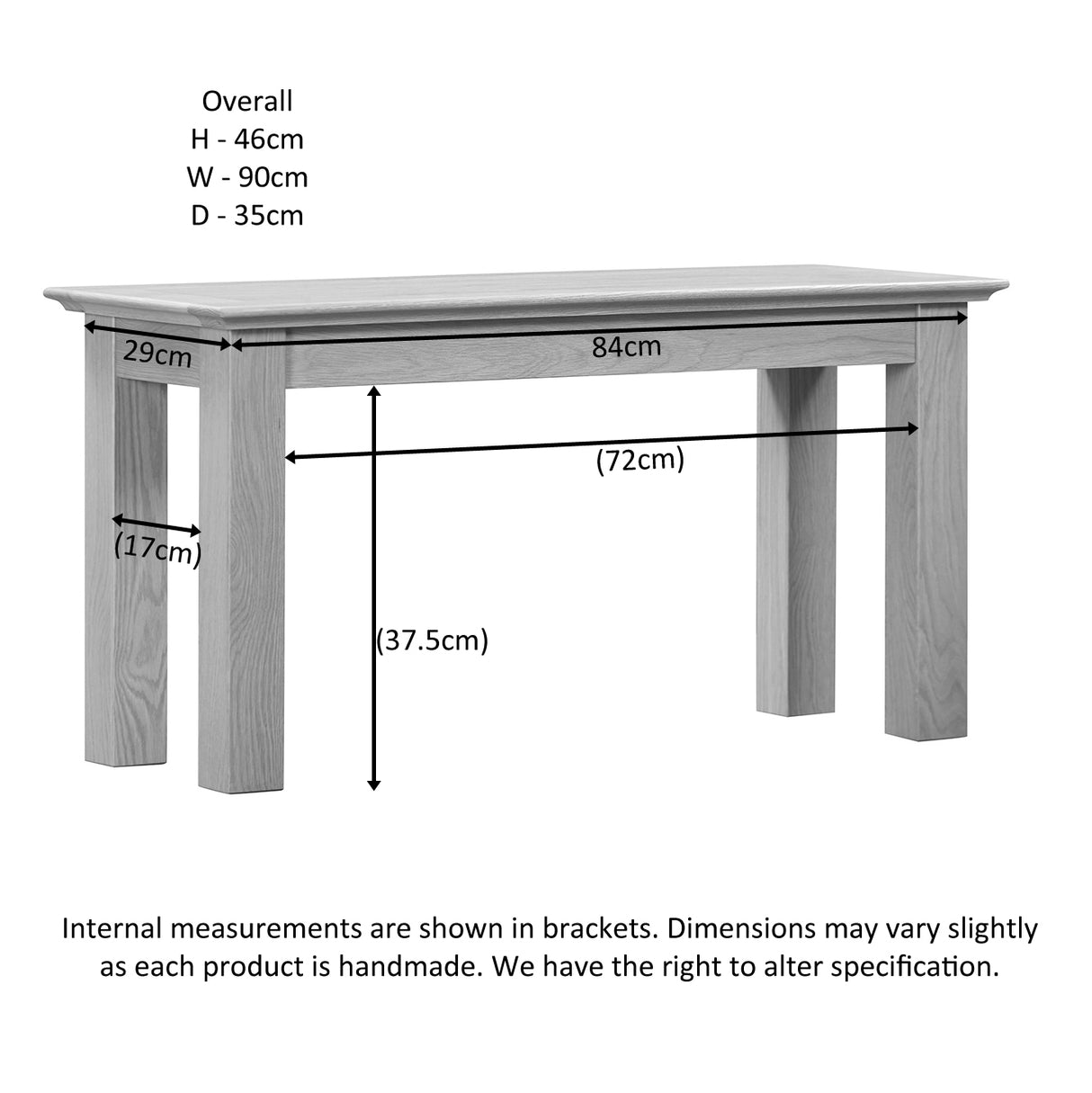 Small Bench 90cm