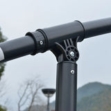 Outsunny 3m LED Light Overhanging Parasol - Grey