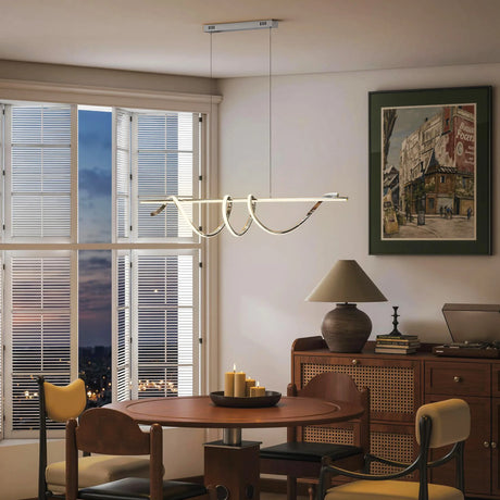 HOMCOM Pendant Light with 3 Colour Temperatures - Silver Tone