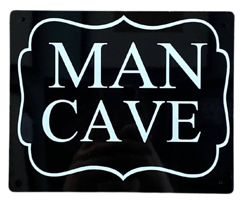 Metal Art Wall/Door Sign. - Man Cave