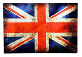 Vintage Metal Travel Wall Sign - British Union Jack Flag