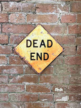 Metal Square Wall Sign - Dead End