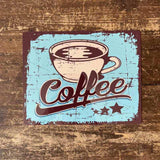 Vintage Metal Sign - Retro Coffee Sign