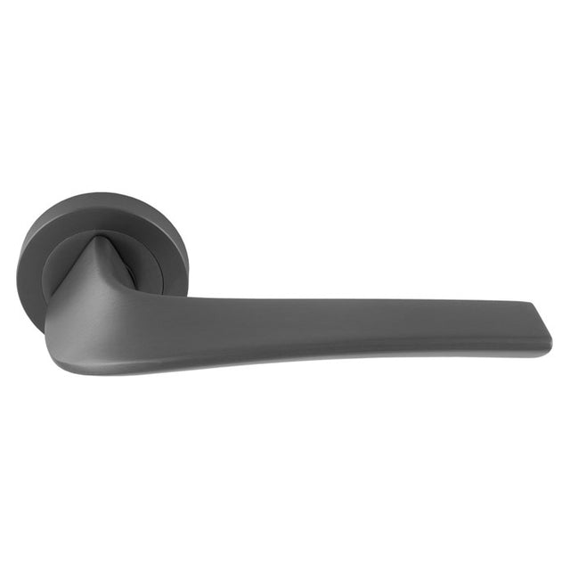 MASTER LEVER ON CONCEALED FIX ROUND ROSE ANT (ANTHRACITE) - Anthracite - PAIR