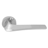 MASTER LEVER ON CONCEALED FIX ROUND ROSE CRO (POLISHED CHROME) - Polished Chrome - PAIR