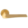 MASTER LEVER ON CONCEALED FIX ROUND ROSE OSA (SATIN BRASS) - Satin Brass - PAIR