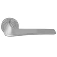 MASTER LEVER ON CONCEALED FIX ROUND ROSE CSA (SATIN CHROME) - Satin Chrome - PAIR