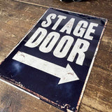 Vintage Metal Sign - Stage Door Metal Wall Sign