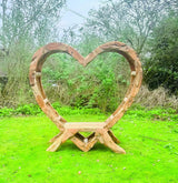 TEAK DRIFTWOOD LOVE BENCH 180CM