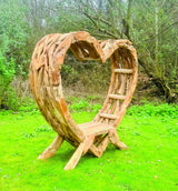 TEAK DRIFTWOOD LOVE BENCH 180CM