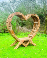 TEAK DRIFTWOOD LOVE BENCH 180CM
