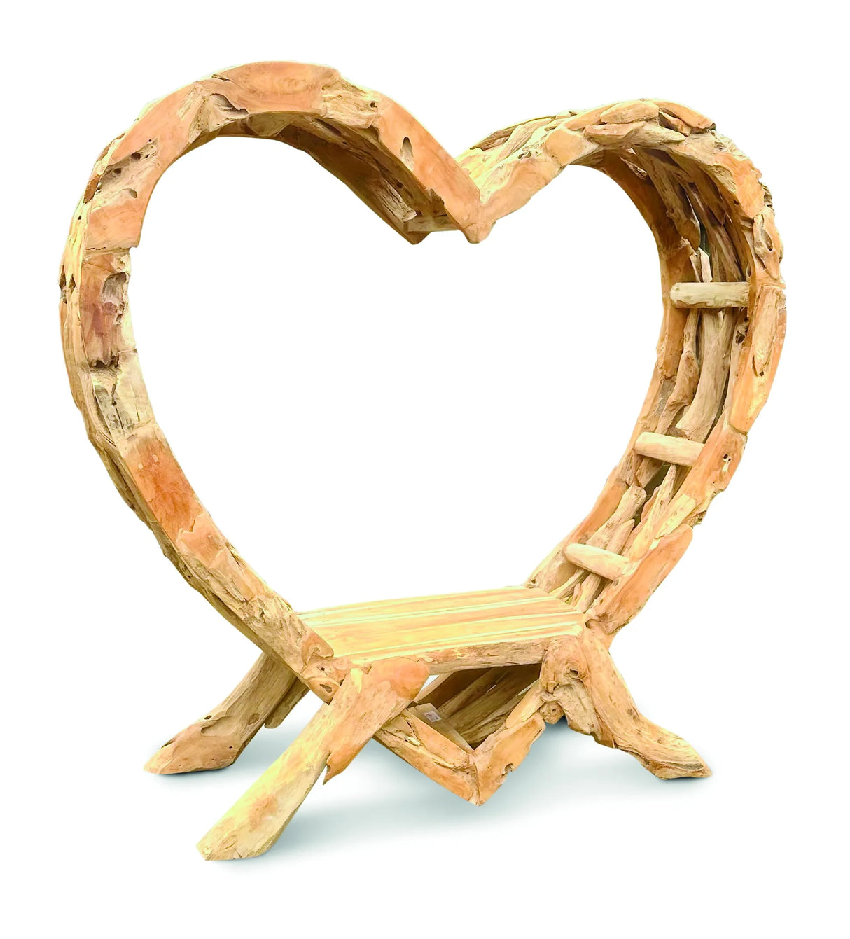 TEAK DRIFTWOOD LOVE BENCH 180CM