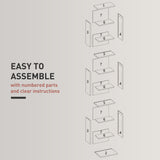 HOMCOM 260 Narrow CD Storage Unit - Grey