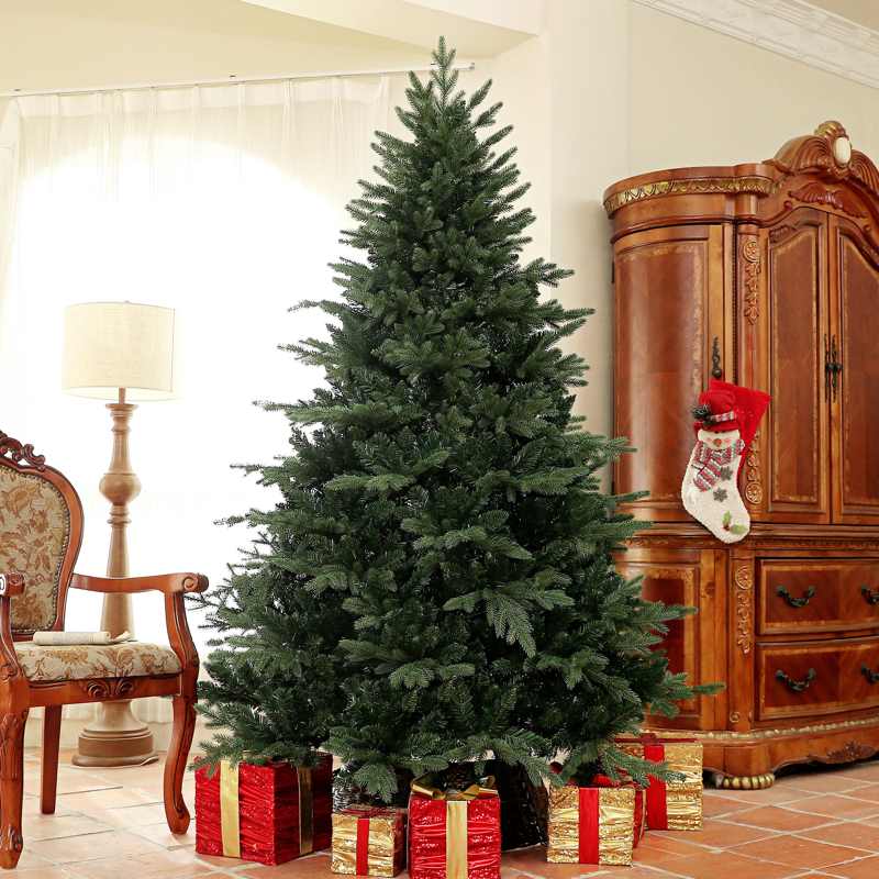 HOMCOM 7ft Artificial Spruce Christmas Tree - Green