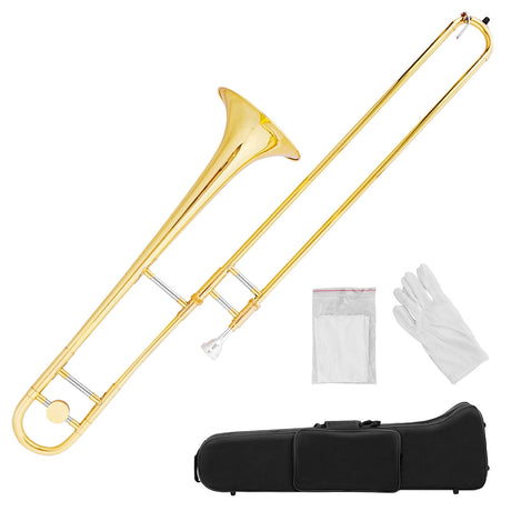 B Flat Trombone Golden Brass with Mouthpiece