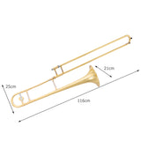 B Flat Trombone Golden Brass with Mouthpiece