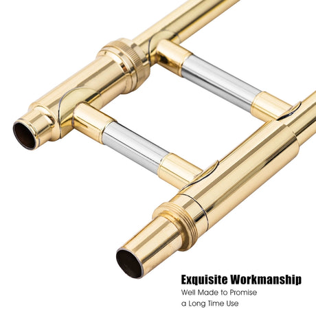 B Flat Trombone Golden Brass with Mouthpiece