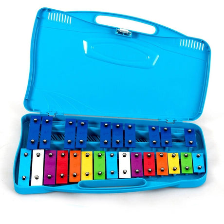 25 Note Xylophone with suitcase-like outlook for Kids-Blue