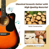 Classic Acoustic Guitar with Multiple Accessories