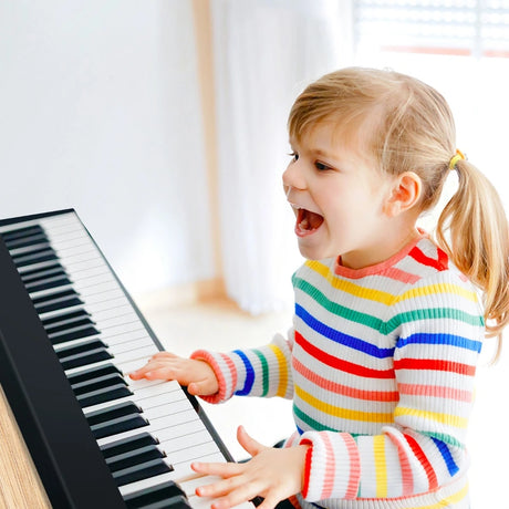 Portable Electric Piano with Full Size Keys and Music Stand