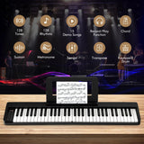 Portable Electric Piano with Full Size Keys and Music Stand