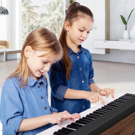 Portable Electric Piano with Full Size Keys and Music Stand