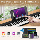 Portable Electric Piano with Full Size Keys and Music Stand