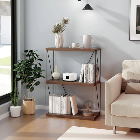 3-Tier Multipurpose Display Rack with Metal Frame