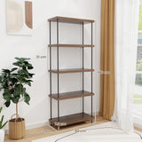 2/3/4/5-Tier Multipurpose Display Rack with Metal Frame-5-Tier