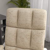 Vinsetto Massage Office Chair, Ergonomic Desk Chair, Comfy Work Study Chair with Heat, Padded Seat, 135 Reclining Back and Footrest for Home Office, Beige