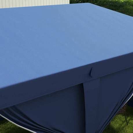 Outsunny 3 x 6m Pop-Up Gazebo, with Curtain Walls and Windows - Blue