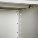 Vinsetto Lockable Filing Cabinet Tall Adjustable Shelf Large Office Storage for Office Use, White